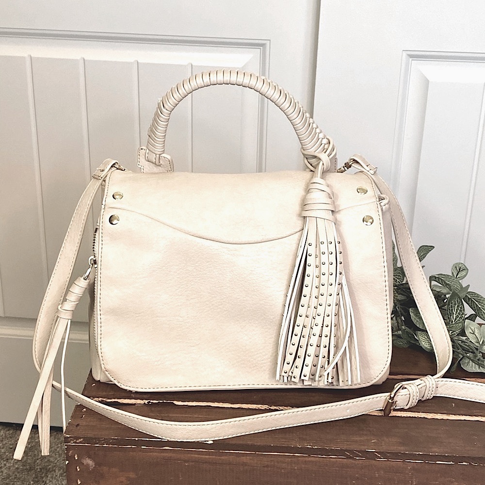 Like New!  Cute Light Grey Jonah Crossbody Handbag